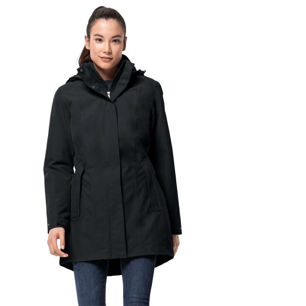 Jack Wolfskin MADISON AVENUE Vestes Femme Noir - PVNXQMJ-39